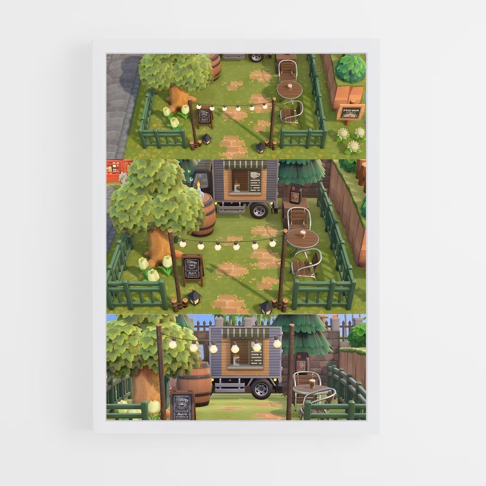 Poster Ferme des Rêves – affiche Animal Crossing (vue 3)